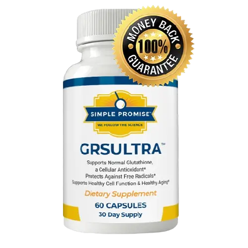 GRS Ultra capsule bottle close-up view