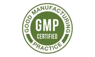 GMP certified badge for GRS Ultra manufacturing