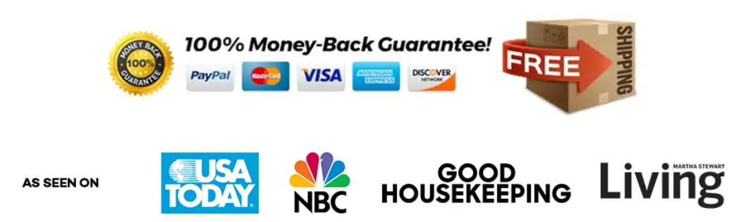 100% Money-Back Guarantee, secure payment options, and free shipping on GRS Ultra orders